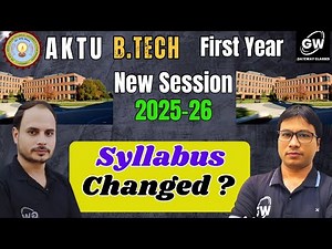 "📢 New Session 2025-26 | Updated B.Tech Syllabus Explained 🎓"