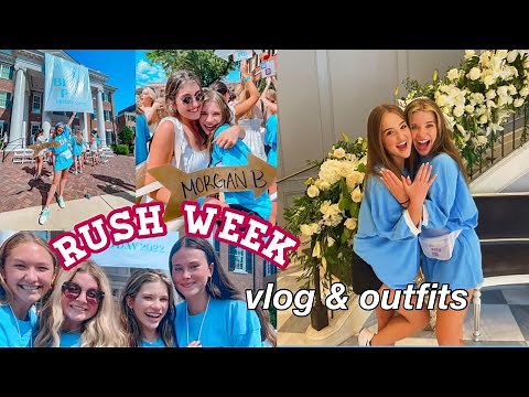 RUSH WEEK VLOG | the university of alabama 2022