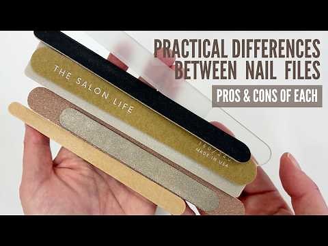 Which nail files are best? Glass, Diamond, Emery Boards [ Nail Technician Explains]