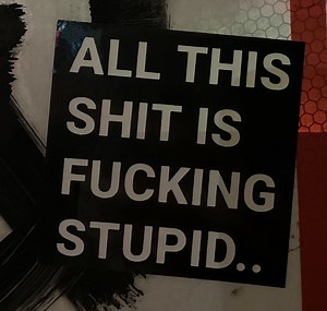 Seattle Sticker Patrol: All This Shit Is Fucking Stupid