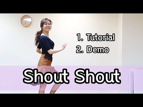 Shout Shout Line Dance (Tutorial+Demo)(Newcomer) Yvonne Zielonka