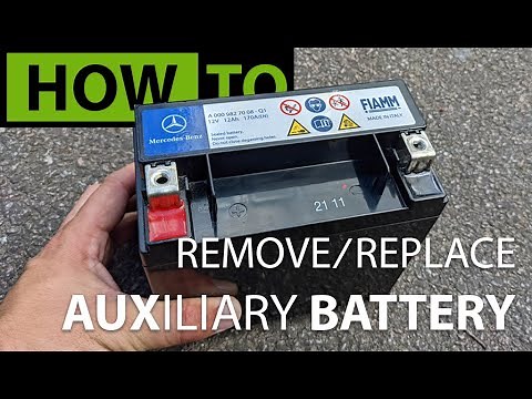 HOW TO Remove & Replace Mercedes Auxiliary Battery