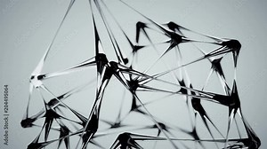 Futuristic glass microstructure. Concept of sci-fi technology. Abstract 3D rendering with DOF. Seamless loop animation 4k UHD (3840x2160)