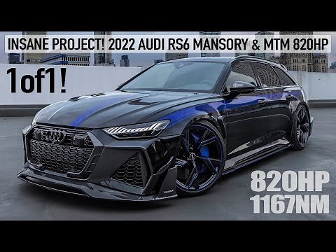 INSANE! 1of1 2022 AUDI RS6 MANSORY & MTM FUSION PROJECT - 820HP/1167NM/2.9 SECONDS - 1 OF A KIND 4K