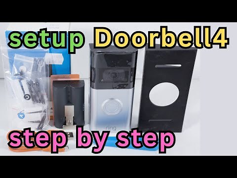 RING doorbell 4 unbox, step-by-step setup App & install