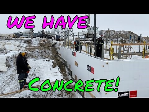 LOGIX ICF Install Complete - Concrete Poured! NO BLOWOUTS! Thanks Burnco