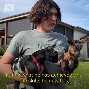 Charlie is only 17-years-old but he's turned his passion for mini goats into a thriving business 🥰🐐 Read Charlie's story here: https://ab.co/2YxjEM7 | ABC Rural