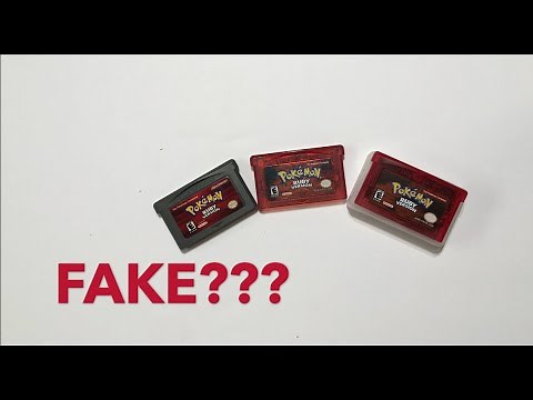 Pokemon Game Authentication - Pokemon Ruby Fake and Real Comparison: Is your Copy a Reproduction?