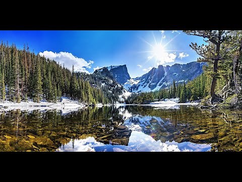 Entspannungsvideo. Landschaft von oben mit entspannenden sanften Klängen zum Relaxen. Einschlafen.
