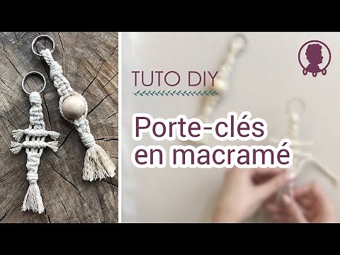 DIY macrame keychain | Tutorial
