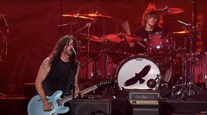 Dave Grohl and Foo Fighters perform 'My Hero' with Shane Hawkins at Taylor Hawkins Tribute Concert