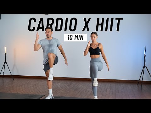 10 MIN CARDIO HIIT WORKOUT - ALL STANDING - Full Body, No Equipment, No Repeats