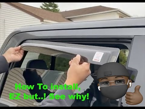 Installing WeatherTech Window Deflector on 2020 Ford F-250 F-350 Tremor. WeatherTech for Ford 2015+