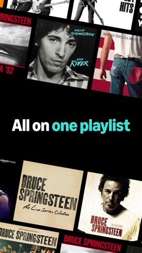 The ultimate Bruce Springsteen playlist has arrived! Iconic hits, live recordings, and deep cuts all in one place. Listen free on Amazon Music. | Bruce Springsteen