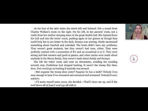 Partnership Summer Reading Series – A Wrinkle in Time, Chapter 1 (Week of 6/29/2020)