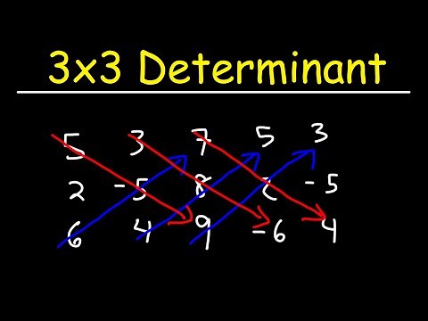 How To Find the Determinant of a 3x3 Matrix - The Easy Way!