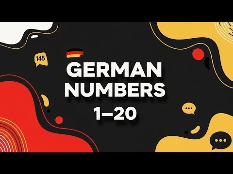 Learn German Numbers 1–20 Speak Clearly Beginner