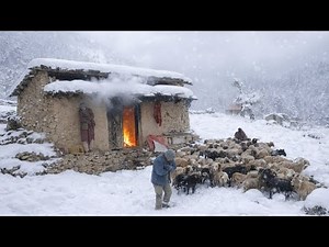 This Is Living Naturally In A Freezing Mountain Village|| Snowfall Daily Survival Shepherd Life