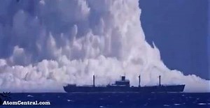 Huge Atomic Bomb Explosion Underwater