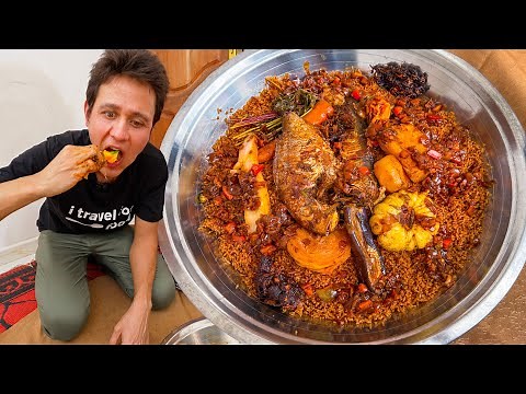 BEST West African Food!! ORIGINAL JOLLOF RICE in Senegal, Africa!! (Don’t Miss It!!)