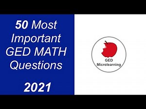 GED math 2021: Pass your GED with confidence and ease!