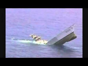 Torpedo test sinks US ship.