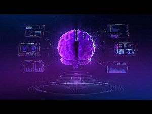 Cyberpunk 3D Futuristic Brain Interface Background video | Footage | Screensaver