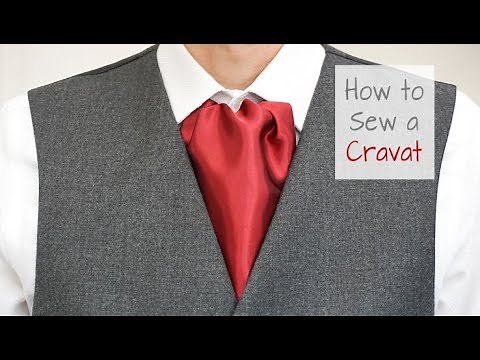 How to Make a Cravat | Sew Your Own Victorian Ascot Tie | Simple Project for Beginners
