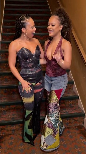 Catching a fresh take with my sis Maleah🤍 Celebrating the epic Broadway run and the US tour.