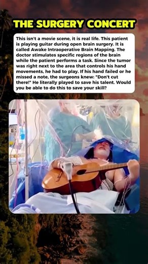 The incredible reason why this musician had to stay awake during surgery. #curiosity #mistery
