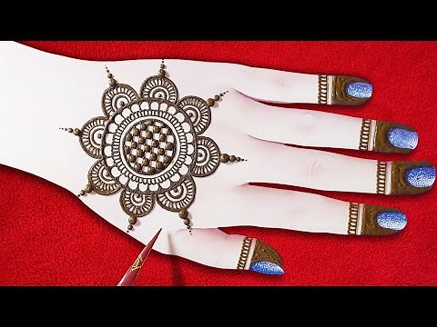 Stylish Gol Tikki Mehndi Design Latest | Very Easy Mehndi Designs |Simple Henna Mehndi Design