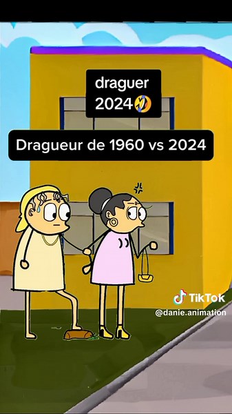 les dragueur de l'époque de mon père vs mon l'époque à moi #dragueur #père #epoque #moi #animation #drole #danie.animation
