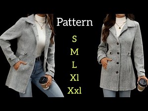 ✅ Coat Pattern Drafting for Beginners | Easy Yet Elegant