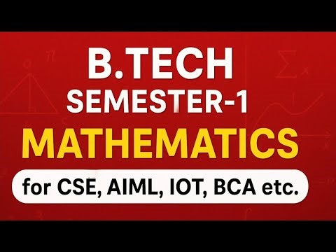 MATRIX-1 [Lecture-2] (B.Tech for CSE, ECE, BCA) #btech #bca #sem1 @mathwithkk2701 ​