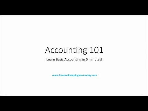 Accounting 101: Learn Basic Accounting in 7 Minutes!