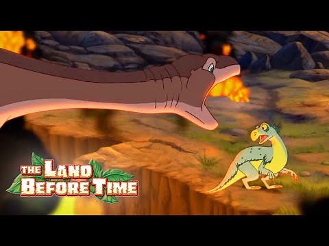 Littlefoot's Dad Saves Everyone! | The Land Before Time