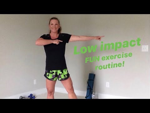 40 min. LOW IMPACT AEROBICS, Fun workout for seniors and beginners