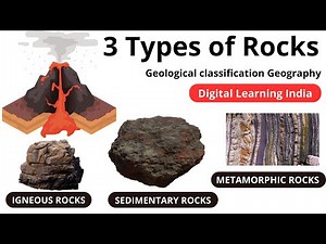 3 Types of Rocks - Igneous, Sedimentary, Metamorphic rock | Geological classification Geography