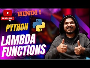 Tutorial 21- Python Lambda Function With Real World Examples- Krish Naik Hindi