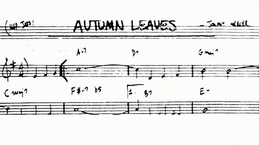 Autumn Leaves Tutorial - Intro, Chord Melody, Solo & Chord Shapes