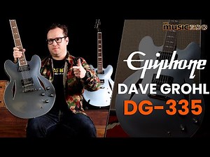 The Epiphone Dave Grohl DG-335 Signature Demo Video & Review! It's real and it rules!