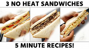 Friends, today let's make No Heat Sandwich Recipes, these three recipes - Tomato Cucumber, Crackle Chocolate and Coleslaw Sandwich are all awesome & tasty! Do try at home! Ingredients: For 2 Tomato Cucumber Sandwich Tomato - 1 sliced Cucumber - 1 sliced Salt & Pepper - to season Bread - 4 slices Butter - 2 tsp Tomato Ketchup - 4 tsp For 2 Chocolate Crackle Sandwich Murmura / Rice Flakes - 1 bowl Almonds / Hazelnuts - 1 tbsp Nutella / Chocolate Spread - 2-3 tbsp Banana - 1 sliced Bread Slices - 4