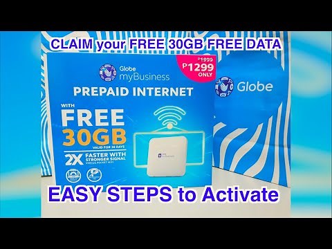How to Activate Globe My business Prepaid WiFi