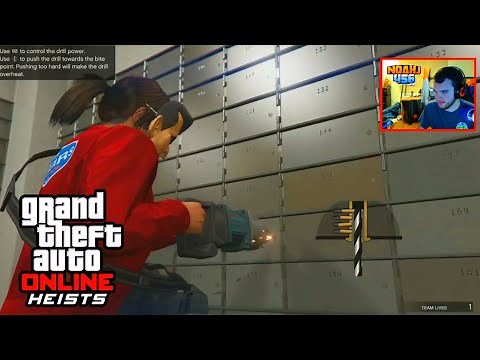 GTA 5 Heists - FIRST HEIST COMPLETE GAMEPLAY! (GTA 5 Fleeca Bank Heist Walkthrough)