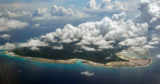 American's body remains on remote island