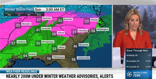 Winter Storm Fern is beginning to take shape – here's what to expect today and beyond: | The Weather Channel