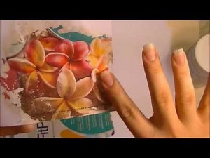 Image Transfer from Magazine using Gel Medium