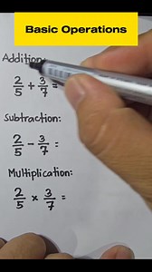 Basic Operations | Mathematics Tutorial