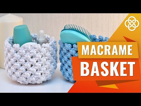 Macrame Basket DIY | Macrame DIY | Macrame Basket Tutorial