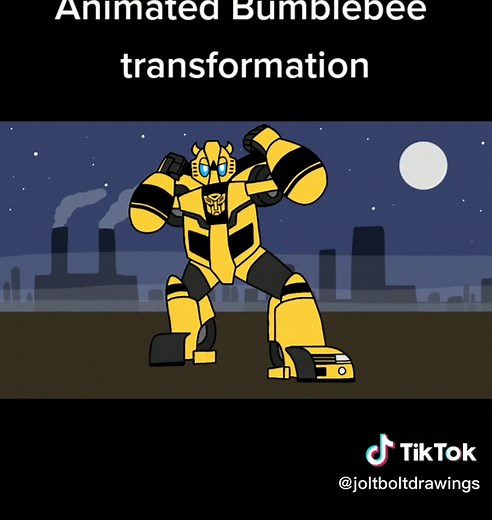 Animated Bumblebee's Transformation | 2007 Transformers Movie Inspired